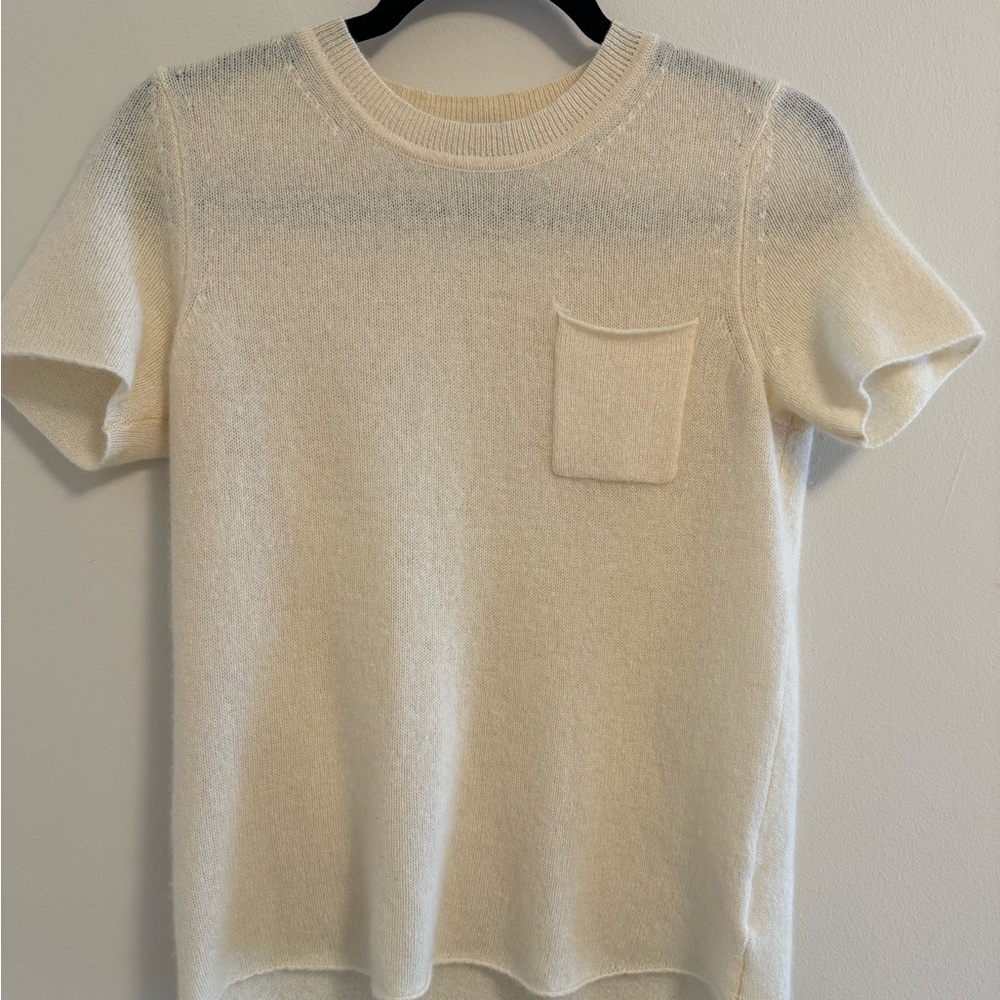 White + Warren 100% Cashmere Sweater Tshirt Size XS.